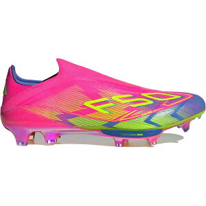 adidas �A�f�B�_�X �����Y �X�j�[�J�[ �yadidas F50+ Elite Laceless FG Mystic Victory Pack�z �T�C�Y US_12(30.0cm) Lucid Pink/Lucid Lemon/Blue Fusion