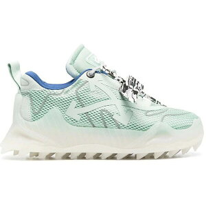 OFF-WHITE �I�t�z���C�g �����Y �X�j�[�J�[ �yOff-White Odsy Mesh Mint�z �T�C�Y US_8(26.0cm) Mine/Silver/Blue