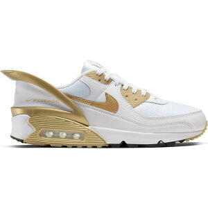 Nike iCL Y Xj[J[ yNike Air Max 90 Flyease White Goldz TCY US_8(26.0cm) White/White-Black-Metallic Gold