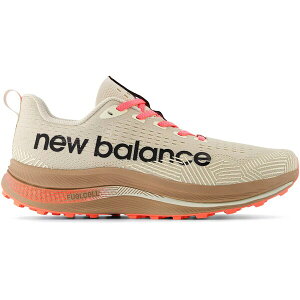New Balance �j���[�o�����X �����Y �X�j�[�J�[ �yNew Balance FuelCell SuperComp Trail Bisque Urgent Red�z �T�C�Y US_8.5(26.5cm) Bisque/Urgent Red/Black