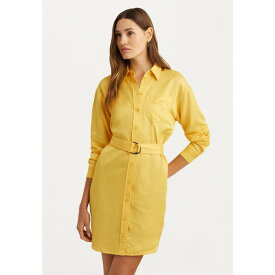 ラルフローレン レディース ワンピース トップス LORIDEL LONG SLEEVE DAY DRESS - Shirt dress - lemon daffodil