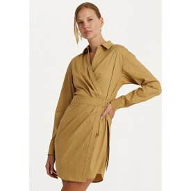 ラルフローレン レディース ワンピース トップス HALAMAR LONG SLEEVE DAY DRESS - Shirt dress - burnished tan