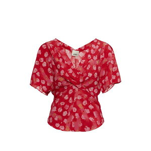 �C�U�x�� �}���� ���f�B�[�X �V���c �g�b�v�X Faljane floral-print blouse Red