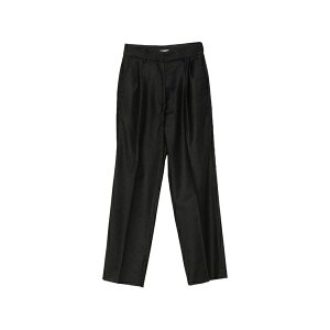 �u���C�Y �~���m ���f�B�[�X �J�W���A���p���c �{�g���X Pinstripe-pattern pleated trousers Black