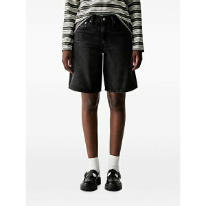 ���[�o�C�X ���f�B�[�X �J�W���A���p���c �{�g���X Middy faded-effect denim shorts Black