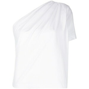 �Q�[�W81 ���f�B�[�X T�V���c �g�b�v�X One-shoulder organic cotton t-shirt White