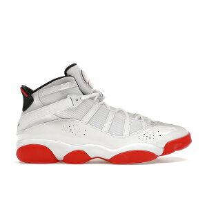 Jordan �W���[�_�� �����Y �X�j�[�J�[ �yJordan 6 Rings White University Red Black�z �T�C�Y US_12.5(30.5cm) White/University Red/Black