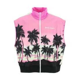 パーム・エンジェルス メンズ ジャケット＆ブルゾン アウター Sport Vest With Sunset Print Pink