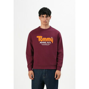 トミーヒルフィガー メンズ パーカー・スウェットシャツ アウター Sweatshirt - red wine