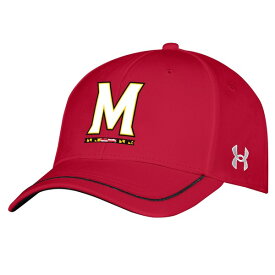 アンダーアーマー メンズ 帽子 アクセサリー Maryland Terrapins Under Armour Blitzing Accent IsoChill Adjustable Hat Red