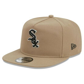 ニューエラ メンズ 帽子 アクセサリー Chicago White Sox New Era Golfer Adjustable Hat Khaki