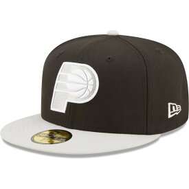ニューエラ メンズ 帽子 アクセサリー Indiana Pacers New Era TwoTone Color Pack 59FIFTY Fitted Hat Black/Gray