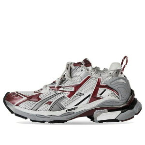 Balenciaga oVAK fB[X Xj[J[ White/Grey/Burgundy/Black y(WMNS) Balenciaga Runner Sneakers 'Grey Burgundy Mesh and Nylon' 677402W3RB39069z TCY US_9(26.0cm)