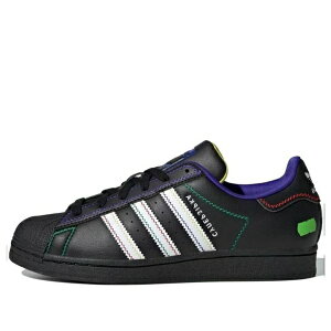 adidas AfB_X fB[X Xj[J[ Core Black/Night Flash/Solar Green y(WMNS) adidas Superstar x KSENIASCHNAIDER 'Black Night Flash Green' IE0365z TCY US_9(26.0cm)