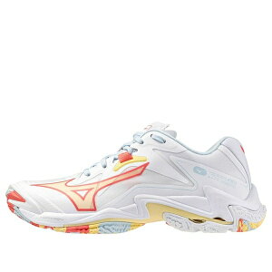 Mizuno ~Ym fB[X Xj[J[ White/Calypso Coral/Pale Banana y(WMNS) Mizuno Wave Lightning Z8 'White Calypso Coral' V1GC240030z TCY US_8.5(25.5cm)