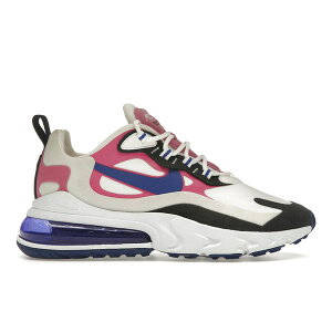 Nike �i�C�L ���f�B�[�X �X�j�[�J�[ �yNike Air Max 270 React Summit White (Women's)�z �T�C�Y US_7.5(24.5cm) Black/Summit White/Hyper Blue/Cosmic Fuschia