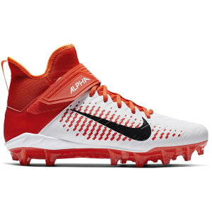 Nike �i�C�L �����Y �X�j�[�J�[ �yNike Alpha Menace Pro 2 Mid White Team Orange�z �T�C�Y US_8.5(26.5cm) White/Team Orange/Total Orange/Black