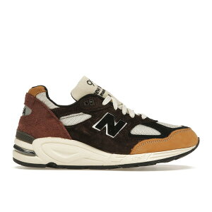 New Balance �j���[�o�����X �����Y �X�j�[�J�[ �yNew Balance 990v2 MiUSA Season 2 Brown�z �T�C�Y US_10(28.0cm) Brown/Beige/Cream