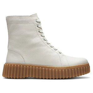 Clarks クラークス レディース スニーカー 【Clarks Originals Torhill Rise Off White Leather (Women's)】 サイズ US_7.5(24.5cm) Off White