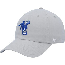 フォーティーセブン メンズ 帽子 アクセサリー Indianapolis Colts '47 Clean Up Legacy Adjustable Hat Gray
