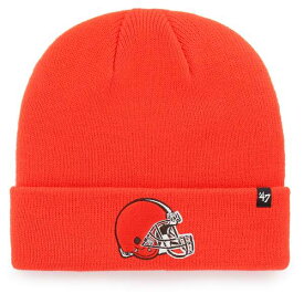 フォーティーセブン メンズ 帽子 アクセサリー Cleveland Browns '47 Primary Basic Cuffed Knit Hat Orange