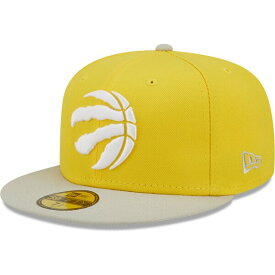 ニューエラ メンズ 帽子 アクセサリー Toronto Raptors New Era Color Pack 59FIFTY Fitted Hat Yellow/Gray