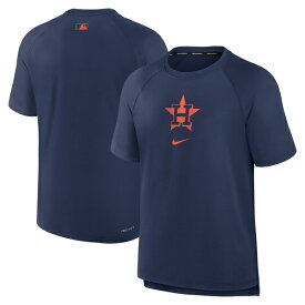 ナイキ メンズ Tシャツ トップス Houston Astros Nike Authentic Collection Pregame Raglan Performance TShirt Navy