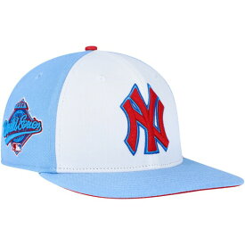 プロスタンダード メンズ 帽子 アクセサリー New York Yankees Pro Standard Blue Raspberry Ice Cream Drip Snapback Hat White/Light Blue