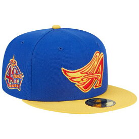 ニューエラ メンズ 帽子 アクセサリー Los Angeles Angels New Era Empire 59FIFTY Fitted Hat Royal/Yellow