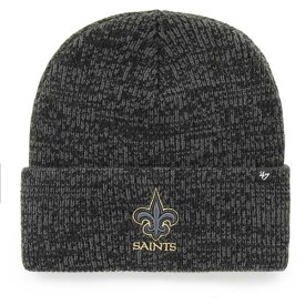 フォーティーセブン メンズ 帽子 アクセサリー New Orleans Saints '47 Brain Freeze Tonal Cuffed Knit Hat Heathered Charcoal