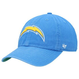 フォーティーセブン メンズ 帽子 アクセサリー Los Angeles Chargers '47 Franchise Logo Fitted Hat Powder Blue