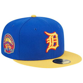 ニューエラ メンズ 帽子 アクセサリー Detroit Tigers New Era Empire 59FIFTY Fitted Hat Royal/Yellow
