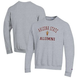チャンピオン メンズ パーカー・スウェットシャツ アウター Arizona State Sun Devils Champion Alumni Logo Arch Pullover Sweatshirt Gray