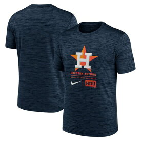 ナイキ メンズ Tシャツ トップス Houston Astros Nike Large Logo Velocity TShirt Navy