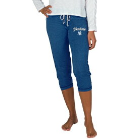 コンセプトスポーツ レディース カジュアルパンツ ボトムス New York Yankees Concepts Sport Women's Quest Knit Capri Pants Navy