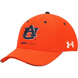 アンダーアーマー メンズ 帽子 アクセサリー Auburn Tigers Under Armour Blitzing Accent Performance Adjustable Hat Orange