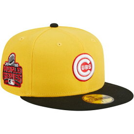 ニューエラ メンズ 帽子 アクセサリー Chicago Cubs New Era Grilled 59FIFTY Fitted Hat Yellow/Black