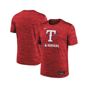 �i�C�L �����Y �V���c �g�b�v�X Men's Red Texas Rangers Authentic Collection Velocity Performance Practice T-Shirt Red