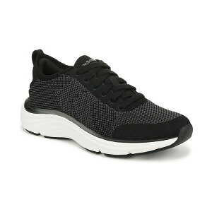 hN^[EV[ fB[X Xj[J[ V[Y Women's Feel Support Washable Lace Up Sneakers Black Fabric