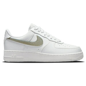 Nike �i�C�L ���f�B�[�X �X�j�[�J�[ �yNike Air Force 1 Low White Gold Glitter Swoosh (Women's)�z �T�C�Y US_5.5(22.5cm) White/White-Gold Glitter