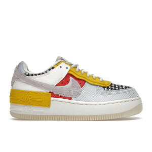 Nike iCL fB[X Xj[J[ yNike Air Force 1 Low Shadow Multi Print Houndstooth (Women's)z TCY US_W_11.5 Sail/Hydrogen Blue/Bright Citron/Doll