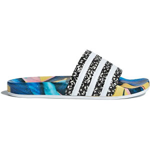 adidas AfB_X fB[X Xj[J[ yadidas Adilette Slides The Farm Tropical Leaf Print (Women's)z TCY US_6(23.0cm) Tropical Leaf Print