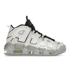 Nike iCL fB[X Xj[J[ yNike Air More Uptempo SE White Chrome (Women's)z TCY US_6(23.0cm) White/Black/Clear/Metallic Silver