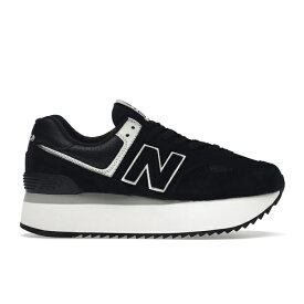 New Balance ニューバランス レディース スニーカー 【New Balance 574 Plus Black (Women's)】 サイズ US_6(23.0cm) Black