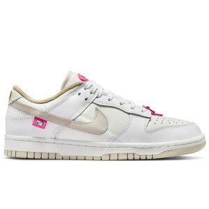 Nike �i�C�L ���f�B�[�X �X�j�[�J�[ �yNike Dunk Low Pink Bling (Women's)�z �T�C�Y US_5(22.0cm) White/String-Summit White-Khaki-Hyper Pink