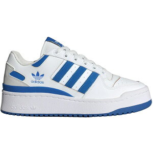 adidas �A�f�B�_�X ���f�B�[�X �X�j�[�J�[ �yadidas Forum Bold Stripes Cloud White Blue Bird Grey (Women's)�z �T�C�Y US_7.5(24.5cm) Cloud White/Blue Bird/Grey One