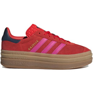 adidas �A�f�B�_�X ���f�B�[�X �X�j�[�J�[ �yadidas Gazelle Bold Red Semi Lucid Fuchsia (Women's)�z �T�C�Y US_6(23.0cm) Red/Semi Lucid Fuchsia/Night Indigo