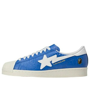 adidas AfB_X Y Xj[J[ yadidas x A Bathing Ape Superstar Vintage 'Blue White' JR2702z TCY US_5.5(23.5cm)