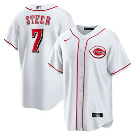 ナイキ メンズ ユニフォーム トップス Spencer Steer Cincinnati Reds Nike Home Replica Jersey White