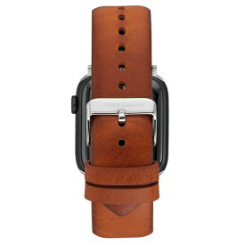 ヴィンスカムート レディース 腕時計 アクセサリー Men's Honey Brown Smooth Leather Band Compatible with 42/44/45/Ultra/Ultra 2 Apple Watch Honey Brown